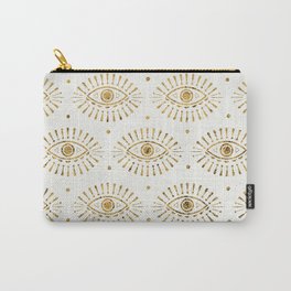 Evil Eyes Gold Carry-All Pouch