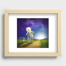 His Mercy Recessed Framed Print