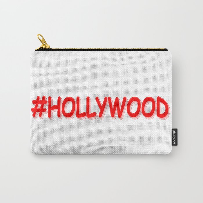 "#HOLLYWOOD" Cute Design. Buy Now Carry-All Pouch