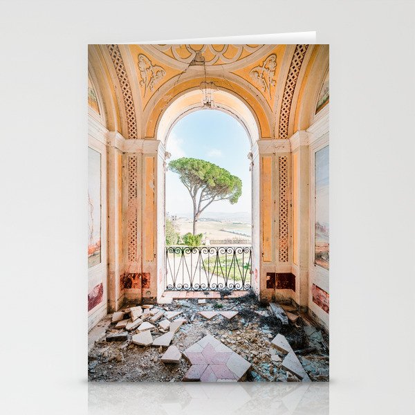 Italian View in Decay Stationery Cards