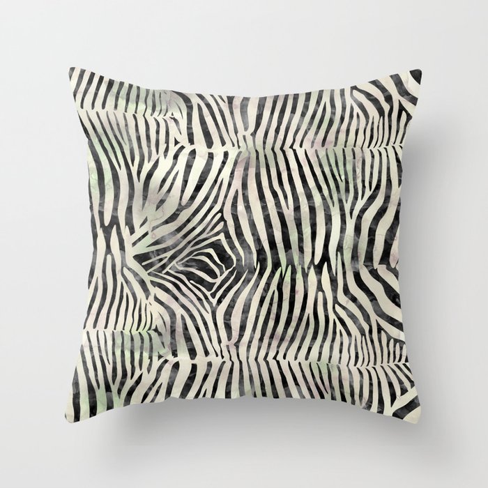 Zebra Print Throw Pillow By Serigraphonart Society6
