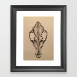 Coyote Skull Framed Art Print
