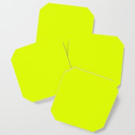 CHARTREUSE Neon solid color Coaster
