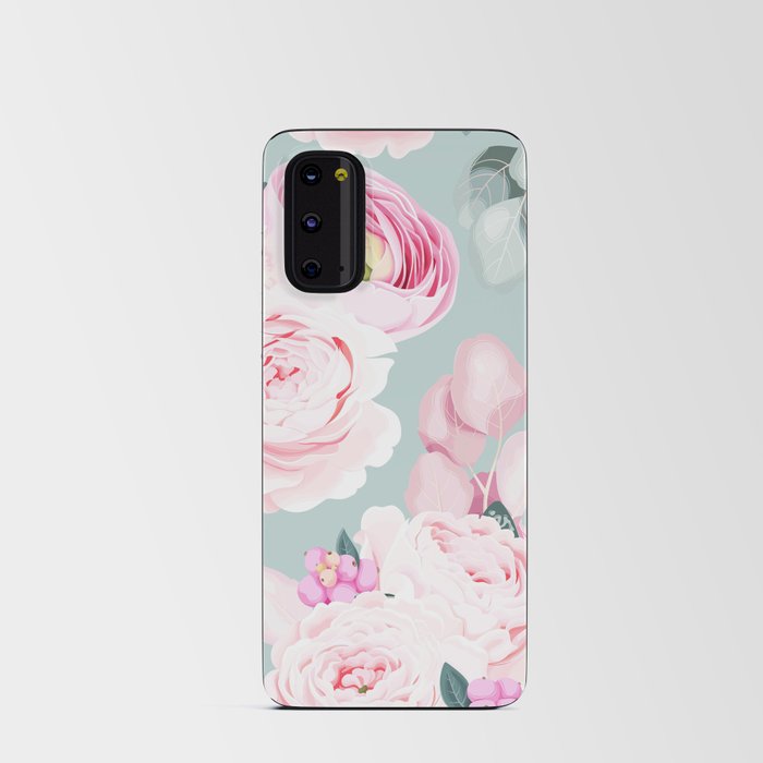 Pastel Pink Floral Morning Mists Android Card Case