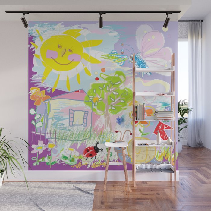 My Hy World Doodle For Children Room Nursery Home Decor Wall Mural By Canisart My Hy World Doodle For Children Room Nursery Home Decor Wall Mural By Canisart