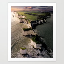 White Cliffs of England Art Print