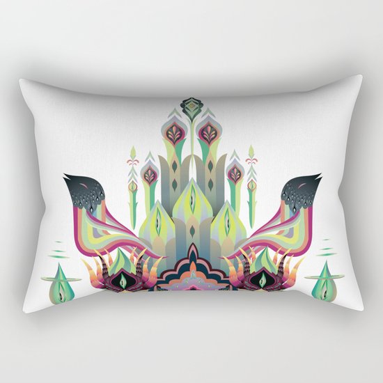 Botanical castle Rectangular Pillow