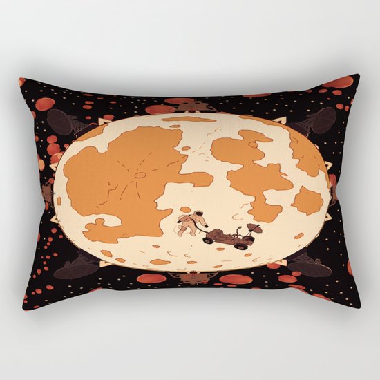 Man on the mars Rectangular Pillow