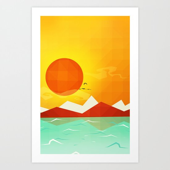 Inferno hot day - and we love it! Art Print