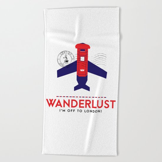 Royal Travel - London Wanderlust Beach Towel