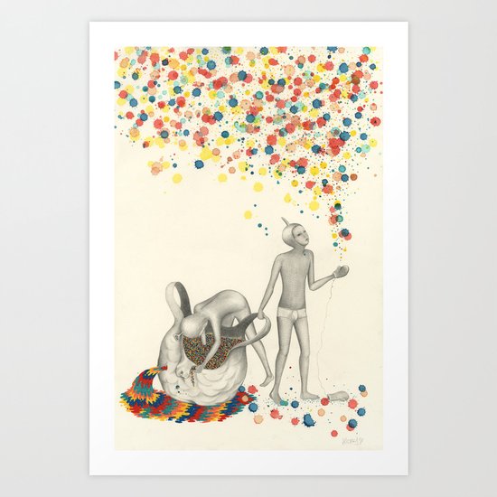 Show me a Pink Sunset Art Print