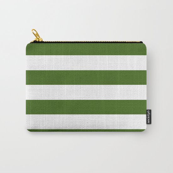 Simply Stripes in Jungle Green Carry-All Pouch