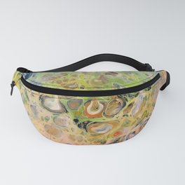 Colorful cells - pour painting Fanny Pack