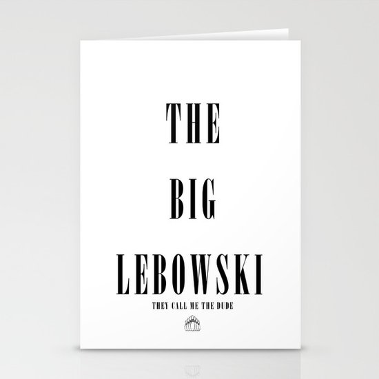 The Big Lebowski Stationery Cards