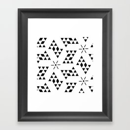 Triangle slide Pattern Framed Art Print