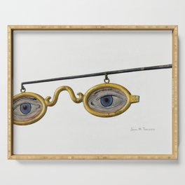 Shop Sign Spectacles Serving Tray
