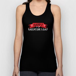 Greetings Saying Hearts Day Happy Valentines Day Unisex Tank Top