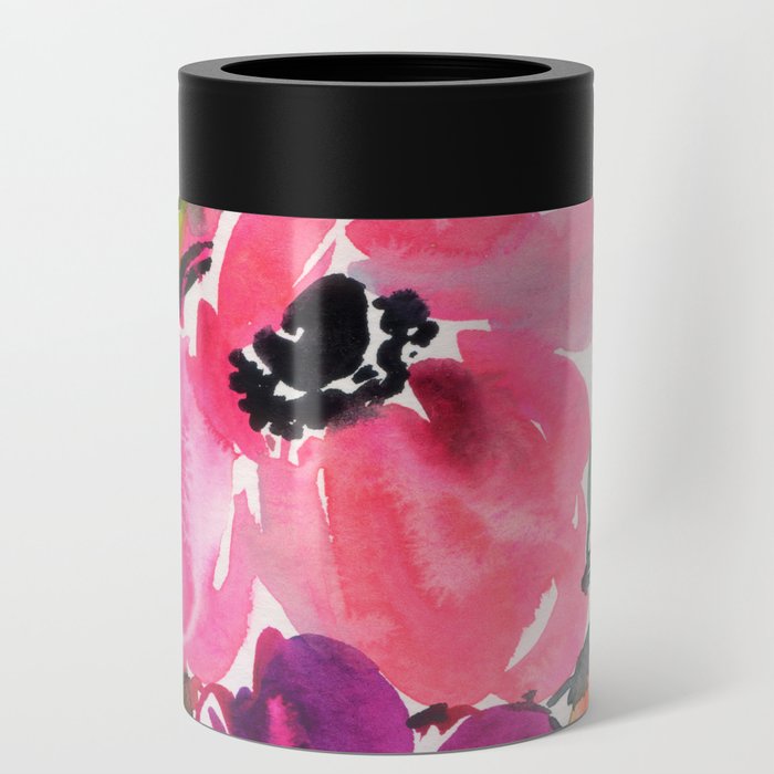fresh anemone bouquet Can Cooler