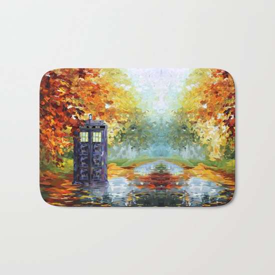 starry Autumn blue phone box Digital Art iPhone 4 4s 5 5c 6, pillow case, mugs and tshirt Bath Mat