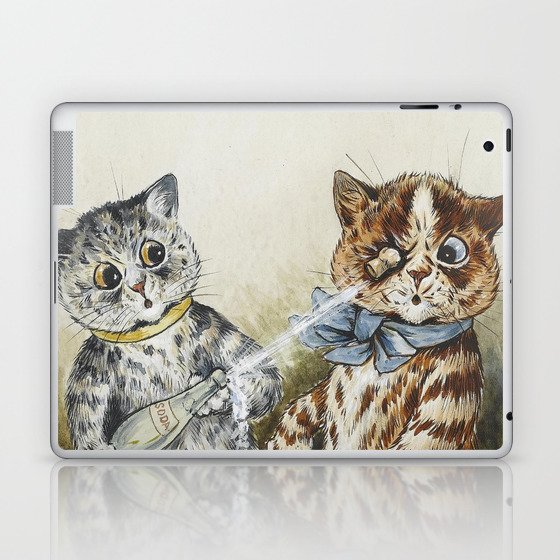 Pop! Eccentric Cats of Louis Wain Art Prints Laptop & iPad Skin