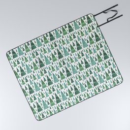 Firs and Christmas Trees Picnic Blanket