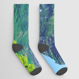 Scenic Landscape, Kauai, Hawaii, Sleeping Giant, Mountain Socks