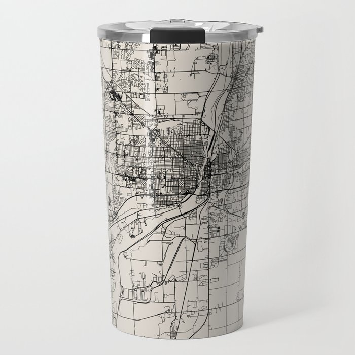 Joliet USA - city map Travel Mug
