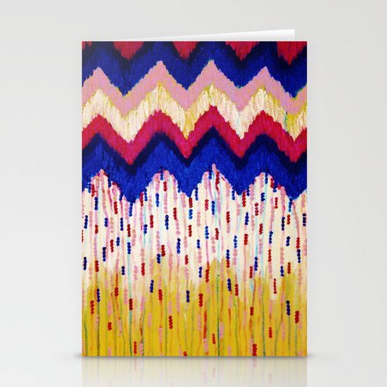 SHINE ON, Revisited - Americana Red White Blue USA Abstract Acrylic Painting Home Decor Xmas Gift Stationery Cards