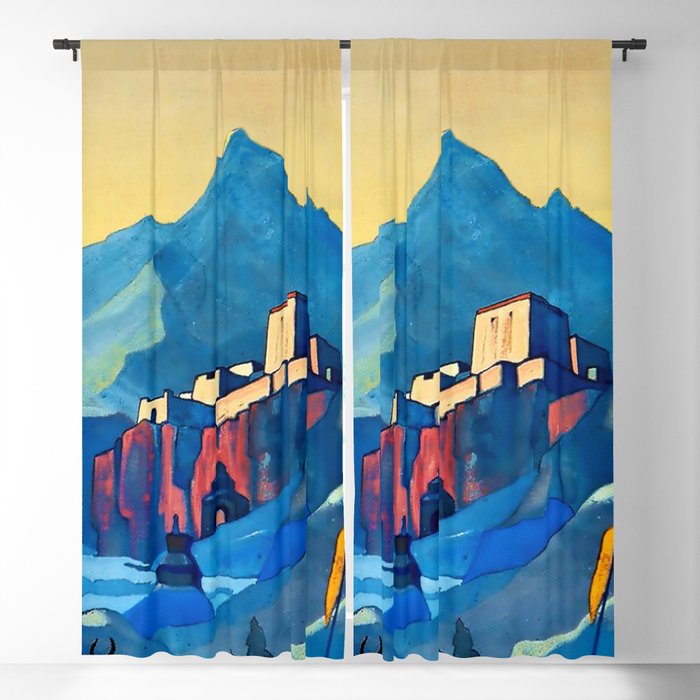 “The Stronghold of the Spirit” by Nicholas Roerich Blackout Curtain