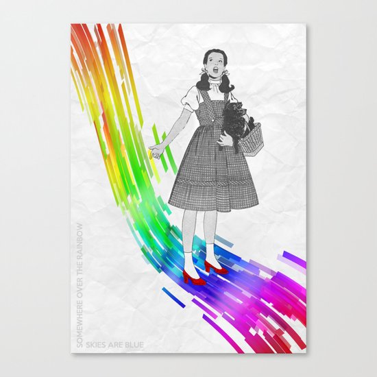 Somewhere over the rainbow Canvas Print