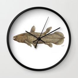 Coelacanth Latimeria chalumnae Wall Clock