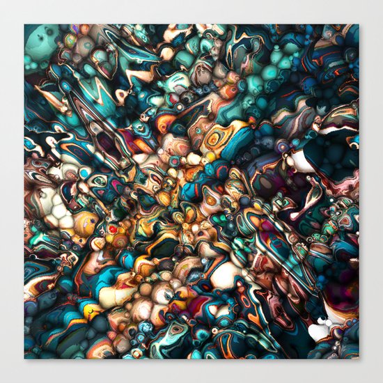 Abstract Texture And Colors Canvas Print