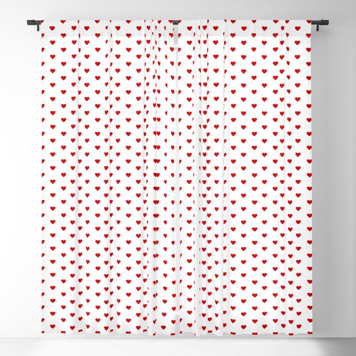 Small Red heart pattern Blackout Curtain