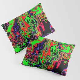 Toxic Waste Psychedelic Rave Spill Pillow Sham