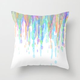 Water Color Drip 1 Throw Pillow