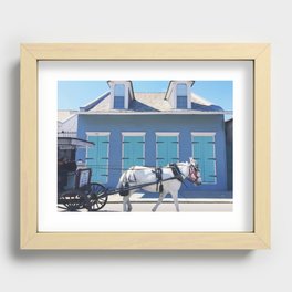 French Quarter Blues Recessed Framed Print