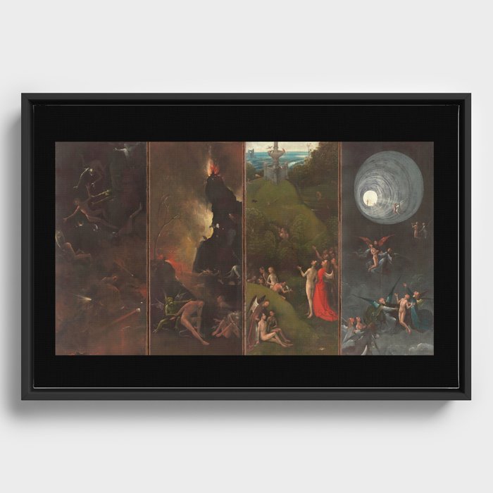 Visions of the Hereafter, Hieronymus Bosch Framed Canvas