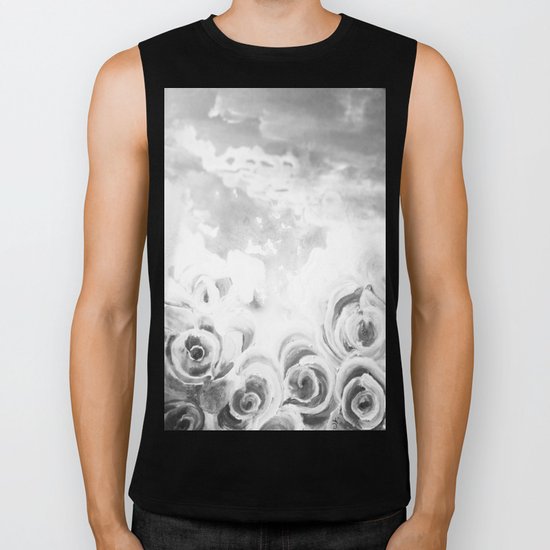 Fading Roses Silver Lining Biker Tank