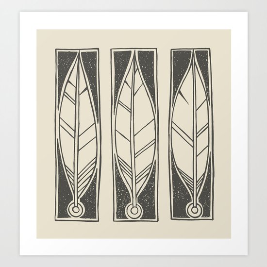 Ethnic Feathers Art Print