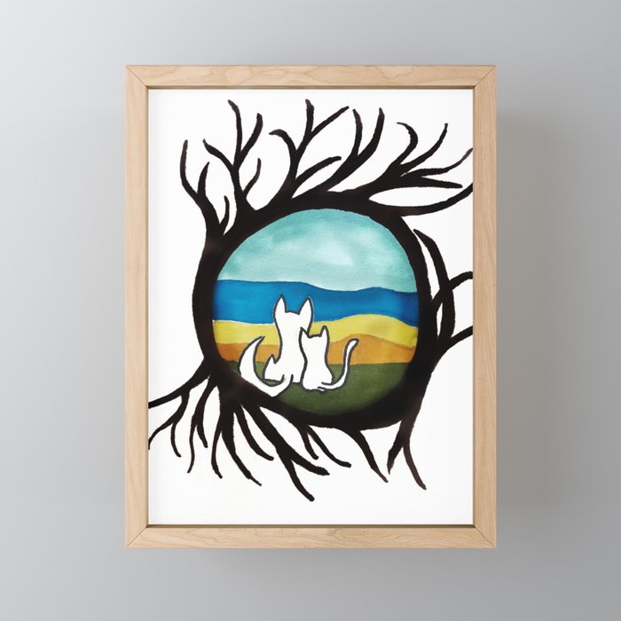Sunsets Are Better With You Framed Mini Art Print