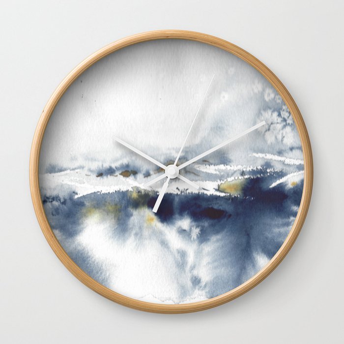 Blue landscape Wall Clock