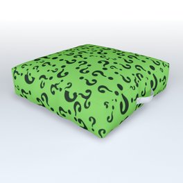 the riddler outfit pattern Outdoor Floor Cushion