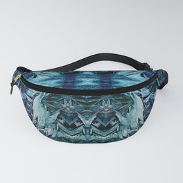 blue mirror Fanny Pack