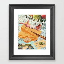 Money Can't Buy You Happiness, But It Can Buy You Cheese Framed Art Print