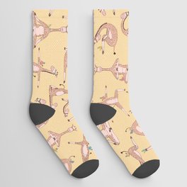 Giraffasanas - Yoga with Cute Giraffes Socks