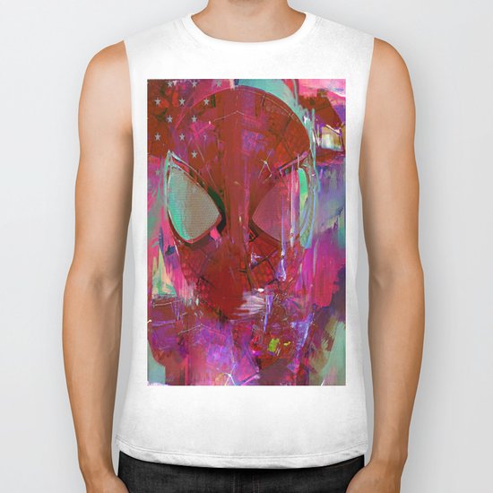 Spider Abstract Man Biker Tank