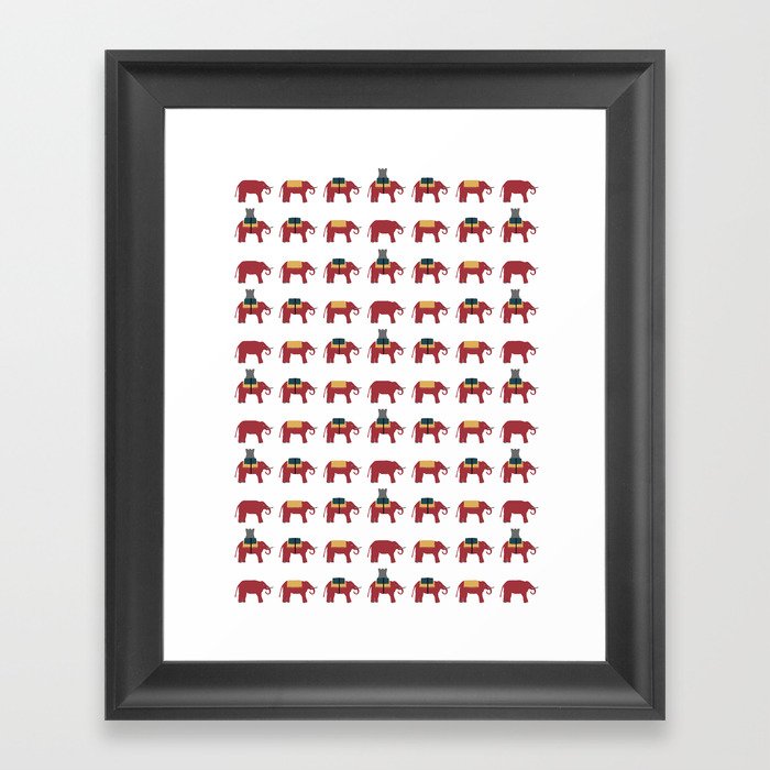 Elephant & Castle Framed Art Print