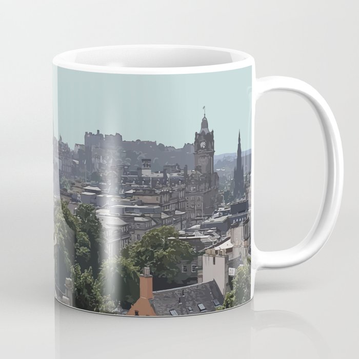 Edinburgh Cityscape Travel Artwork Coffee Mug