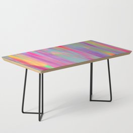 Dreamy Abstract Holographic Painting Coffee Table