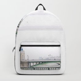 White Paris Backpack